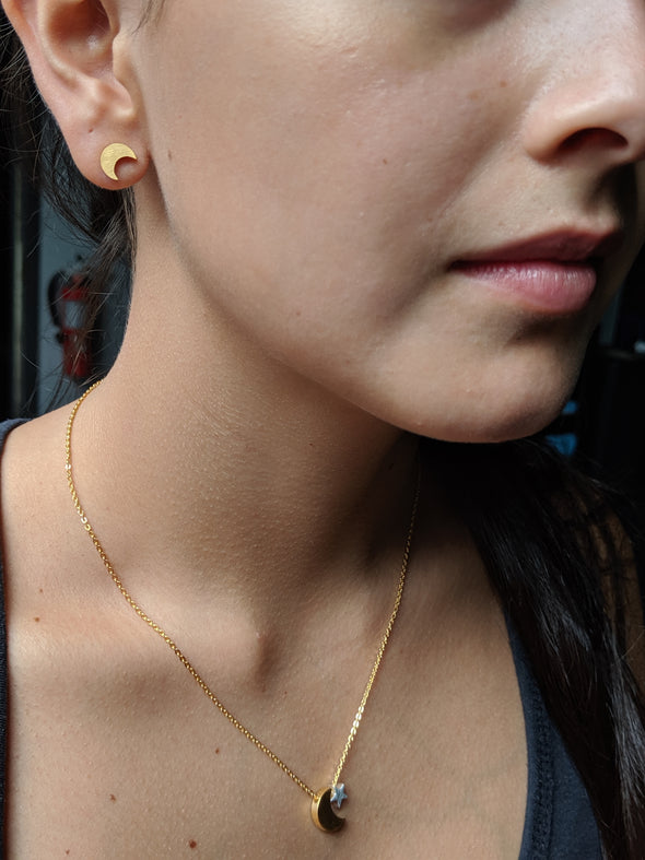 Moon & Star Earrings