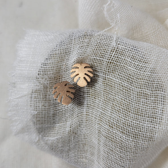 Monstera Earrings