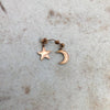 Chic Vibe White Moon and Star Earrings