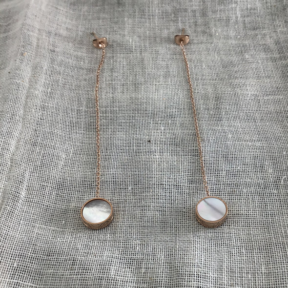 New & Full Moon Threader Earrings