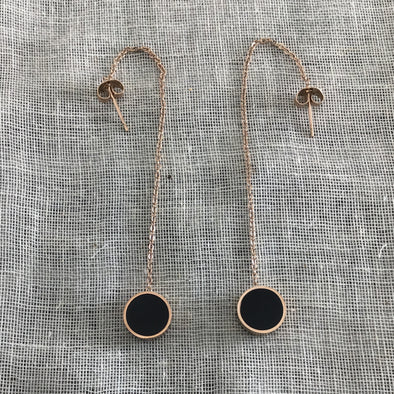 New & Full Moon Threader Earrings