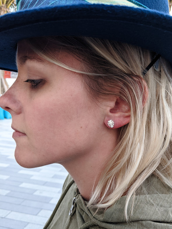 Monstera Earrings