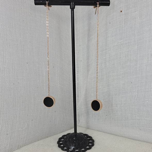 New & Full Moon Threader Earrings