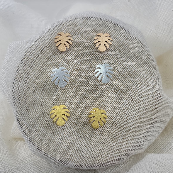 Monstera Earrings