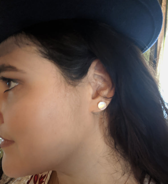 New & Full Moon Stud Earrings